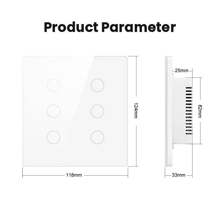 Tuya Smart Wifi Wall Switches Touch Glass Switch Smart Life Light Switch Wifi Work For Google Home Alexa Voice Control