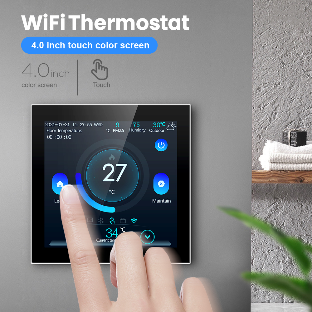 Smart home temperature controller digital programmable wireless remote switch for smart home electric water gas boiler heating