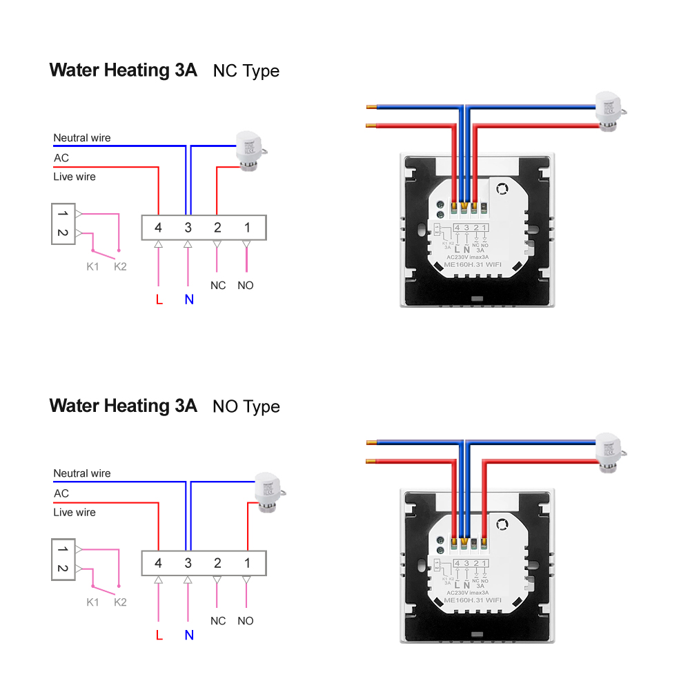 Smart home temperature controller digital programmable wireless remote switch for smart home electric water gas boiler heating